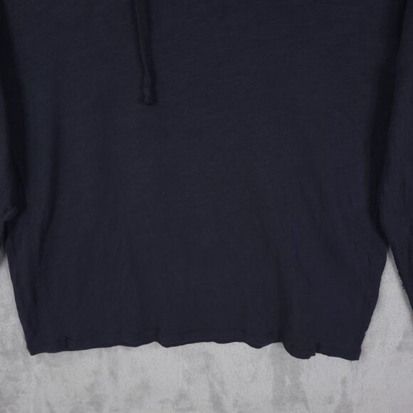 Rag And Bone Hoodie Mens Size XL Navy Preppy Lightweight Textured Thin Cotton - Picture 2 of 12